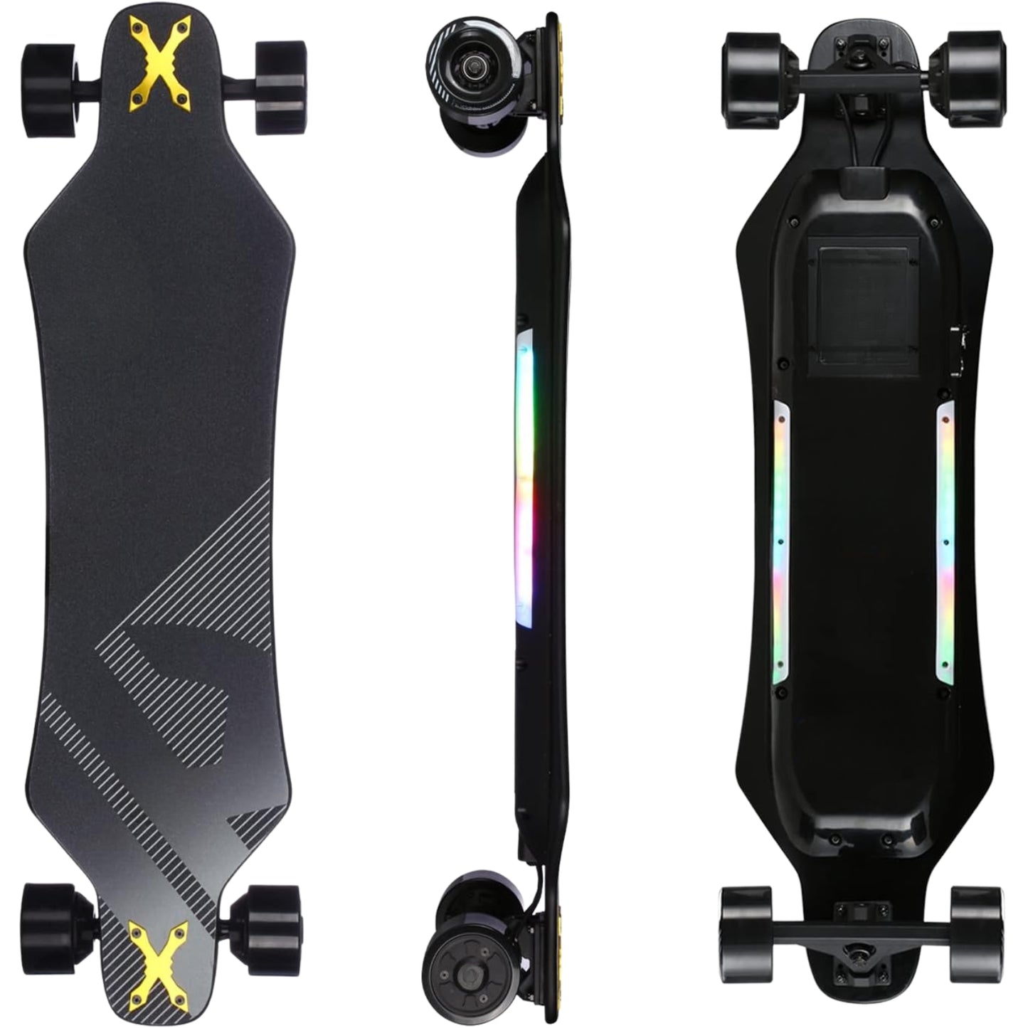 electric-skateboard-longboard-with-remote-900w-hub-motor-26-mph-speed-21-8-mile-range-330-lbs-load