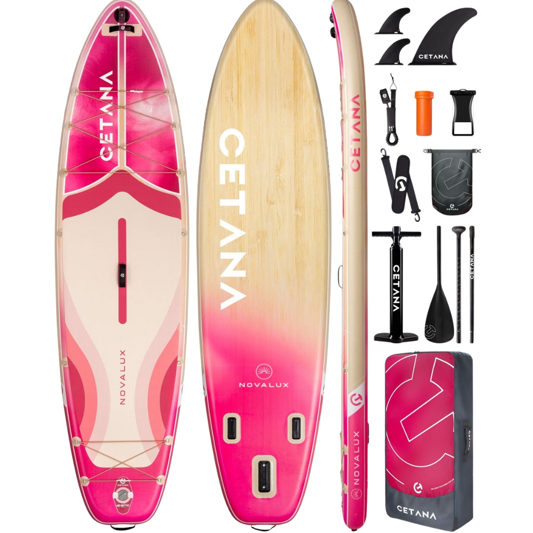 CETANA Novalux 11’6” Inflatable SUP Board | All-Round Paddle Board with Accessories