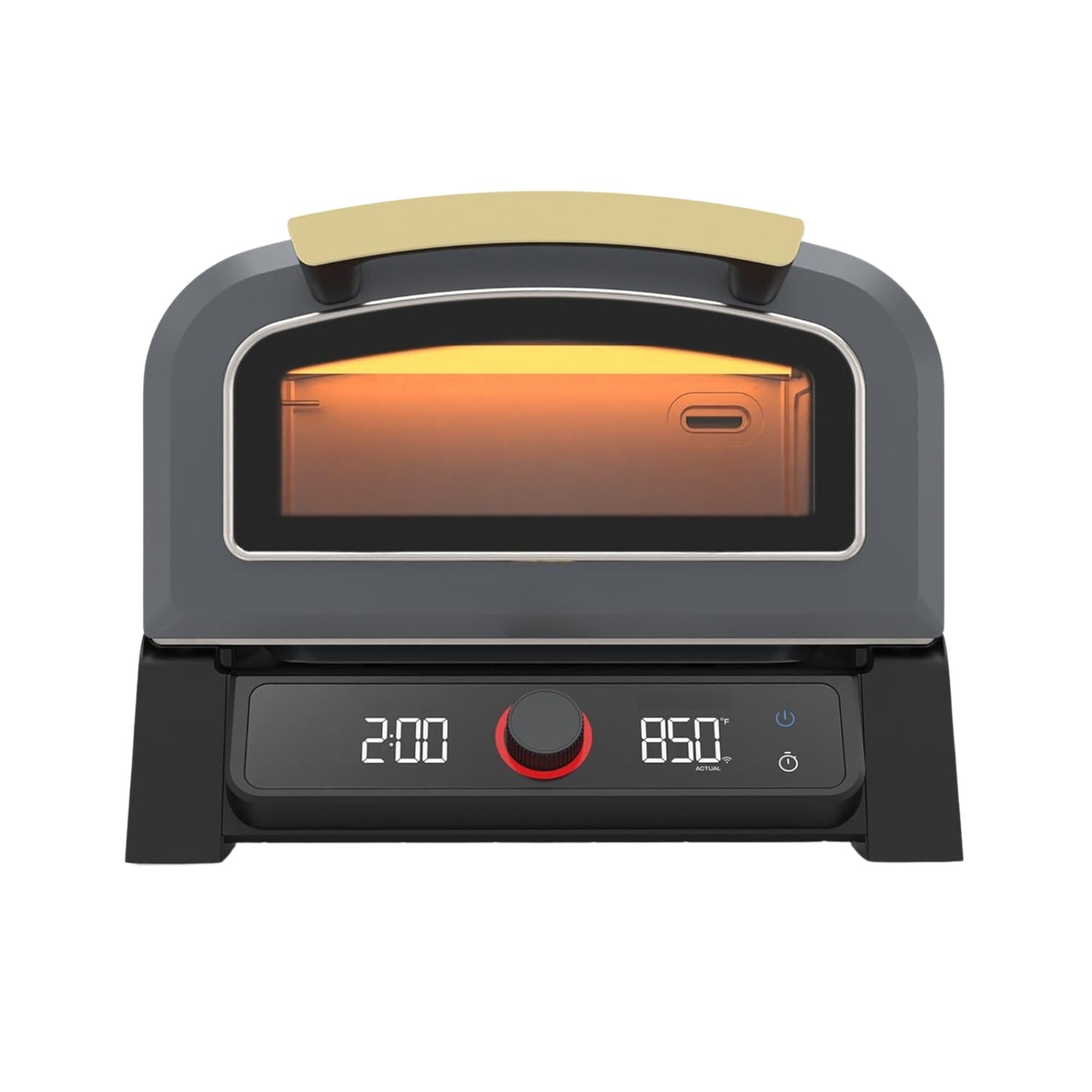 Model P Smart Electric Pizza Oven 12-Inch 850°F Max Heat, App Control, 5 Cooking Modes, Indoor/Outdoor