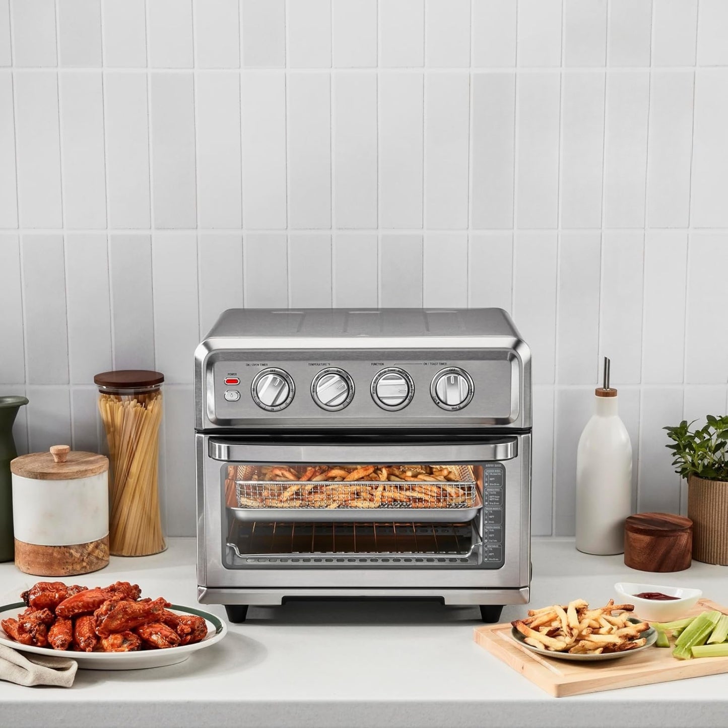 Air Fryer Toaster Oven with Grill, 1800W 8-in-1 Convection Oven, Bake, Broil & Warm TOA-70