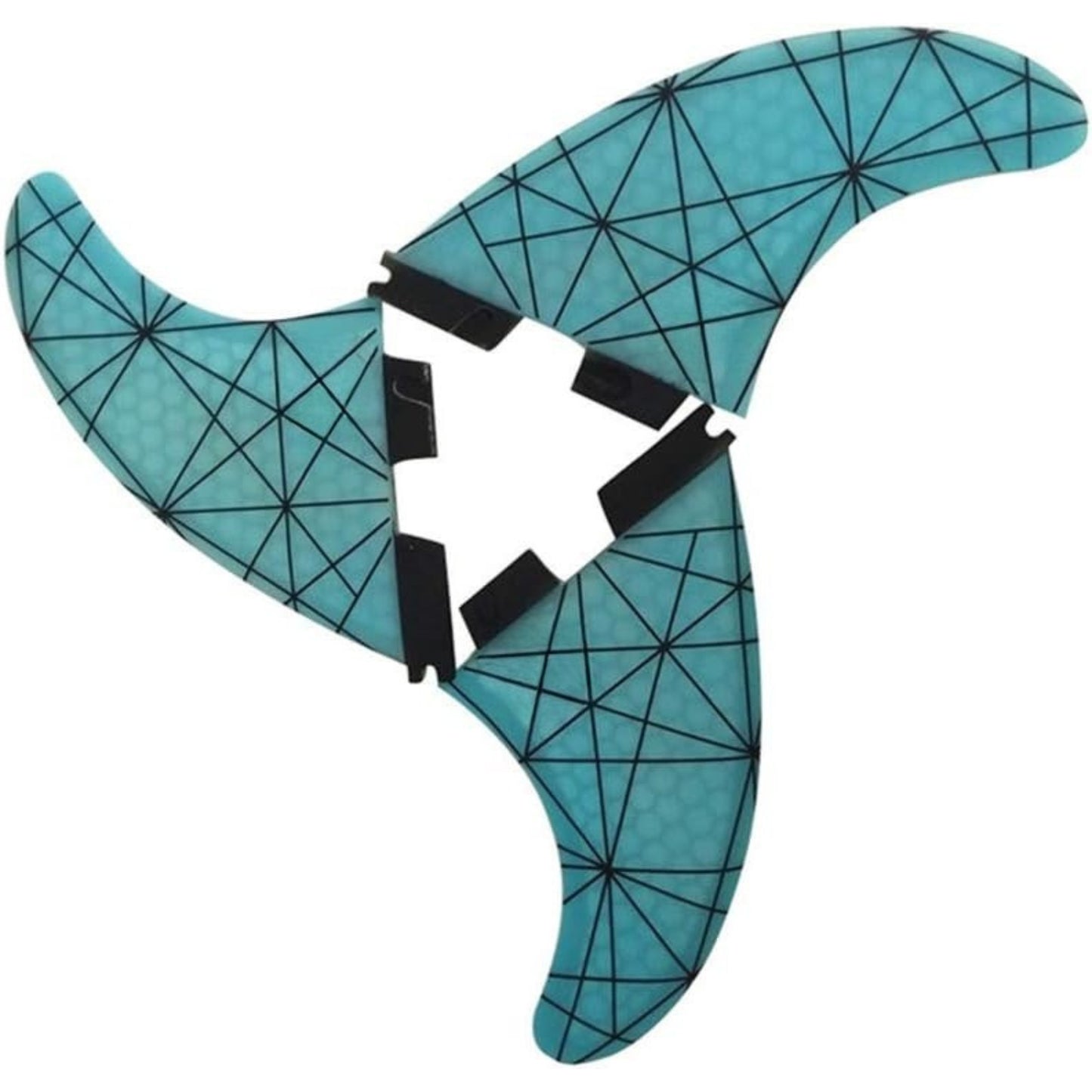 Fiberglass Reinforced Surfboard 3 Fins FCS2 G5/G7 | Honeycomb Thruster Fin Set for All Surfboards