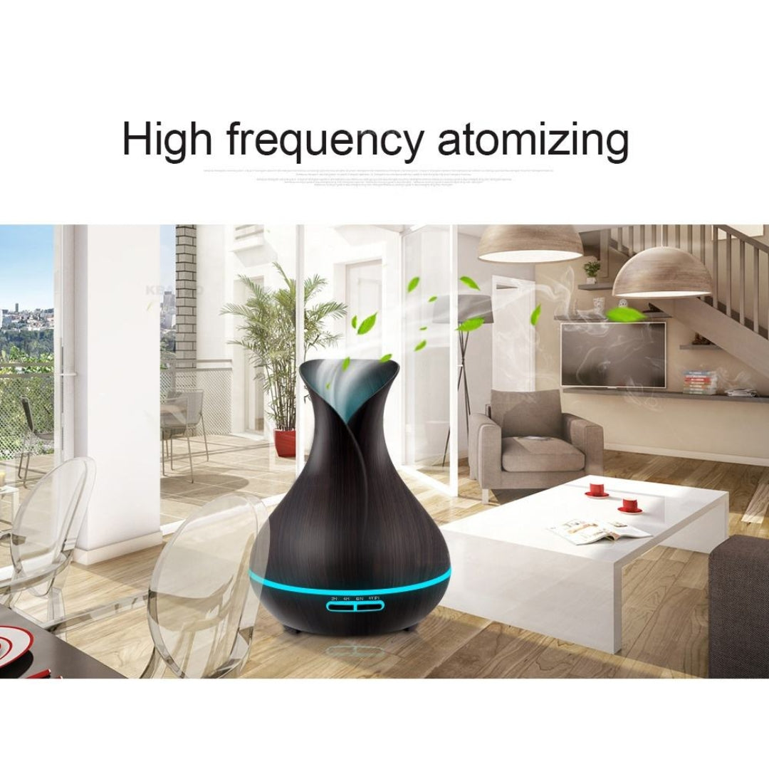 Tuya Smart WiFi Aroma Diffuser 400ML Ultrasonic Humidifier with APP Control, LED Lights & 1-Year Warranty