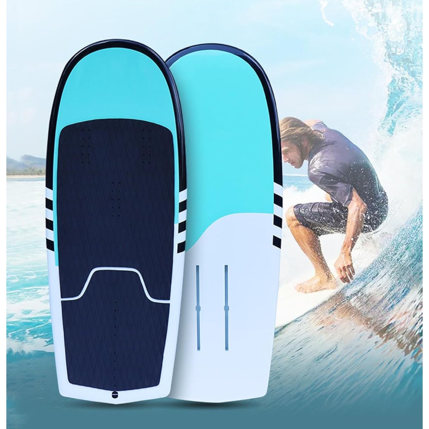 Carbon Fiber Hydrofoil Board Pro 115cm Lightweight Surf, Wing Foil, eFoil & SUP Board Durable EPS+Carbon