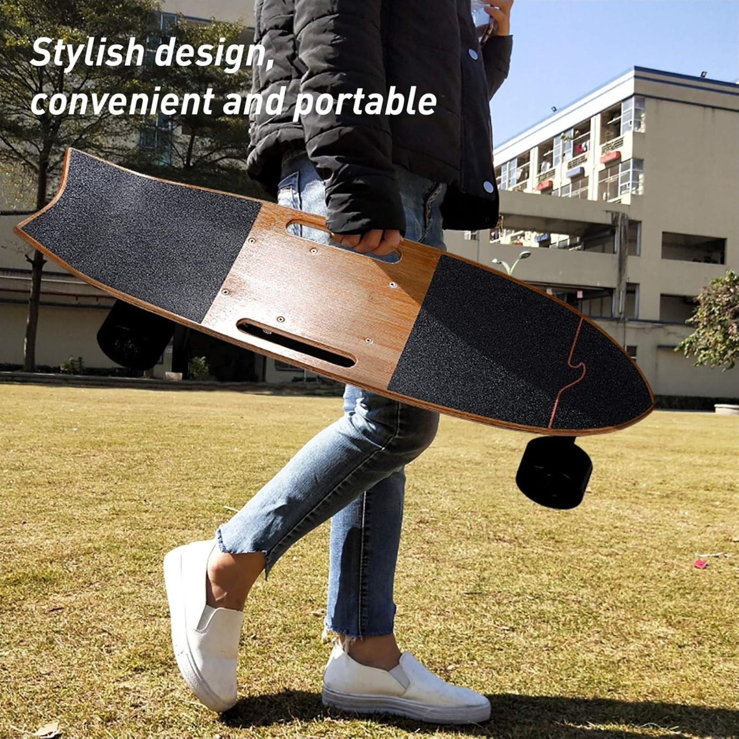 electric-skateboard-with-remote-700w-hub-motor-16-7-mph-8-2-miles-range-3-speed-modes