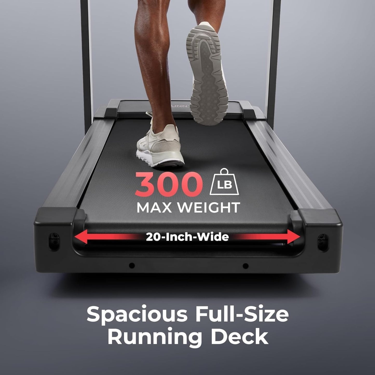 Smart Heavy-Duty Auto Incline Treadmill with 20" Running Deck, 15 Levels, SunnyFit App & 12 MPH