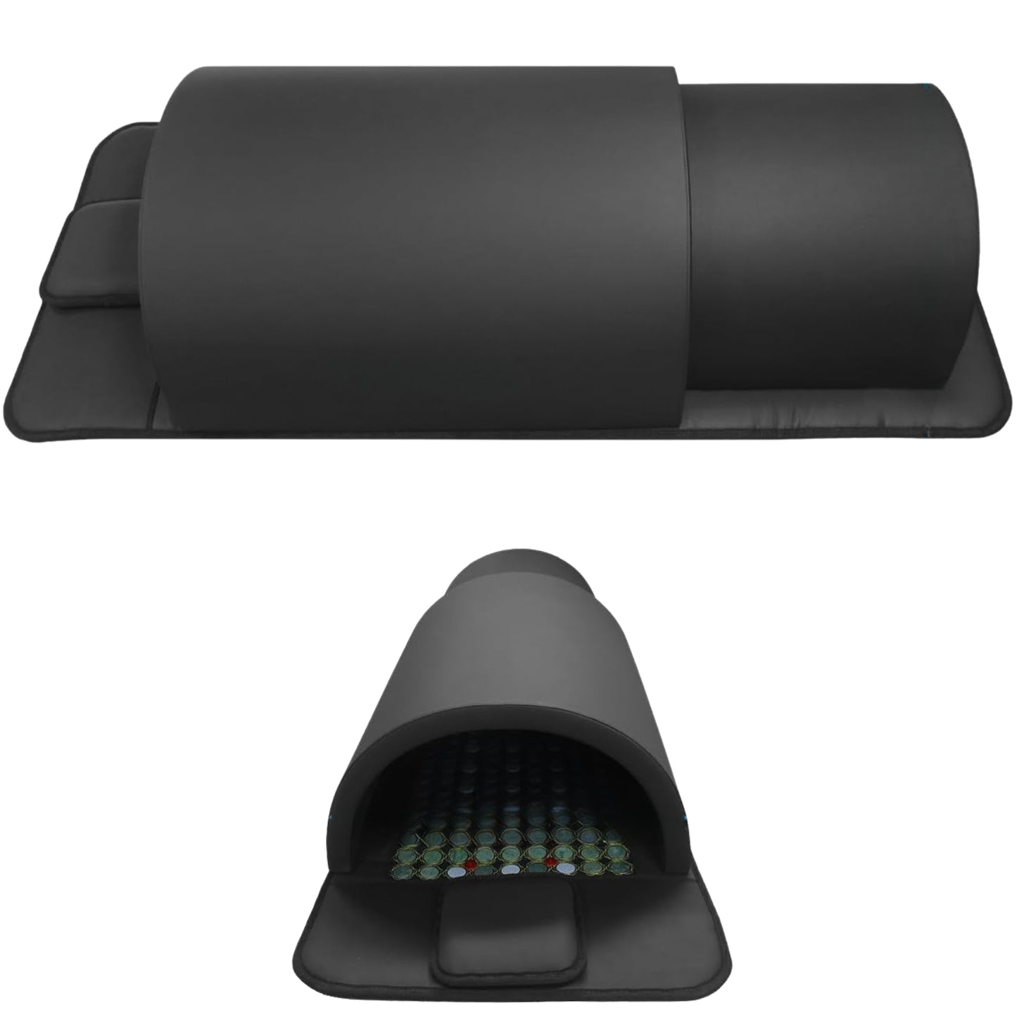 Portable Infrared Sauna Dome 1300W Near Zero EMF Full Body Dry Sauna with Jade Stones for Home