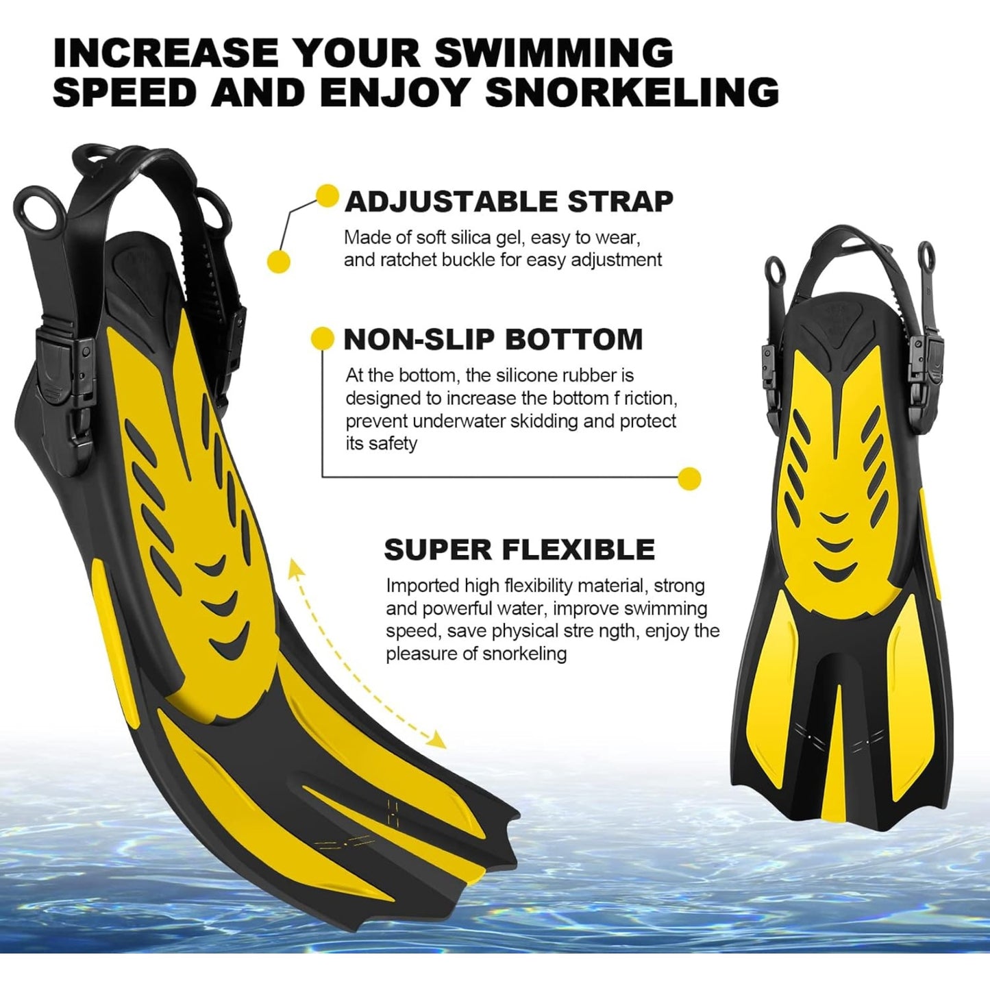 Snorkeling Packages for Adults & Youth | Full Face Mask, Fins, Camera Mount & Mesh Bag