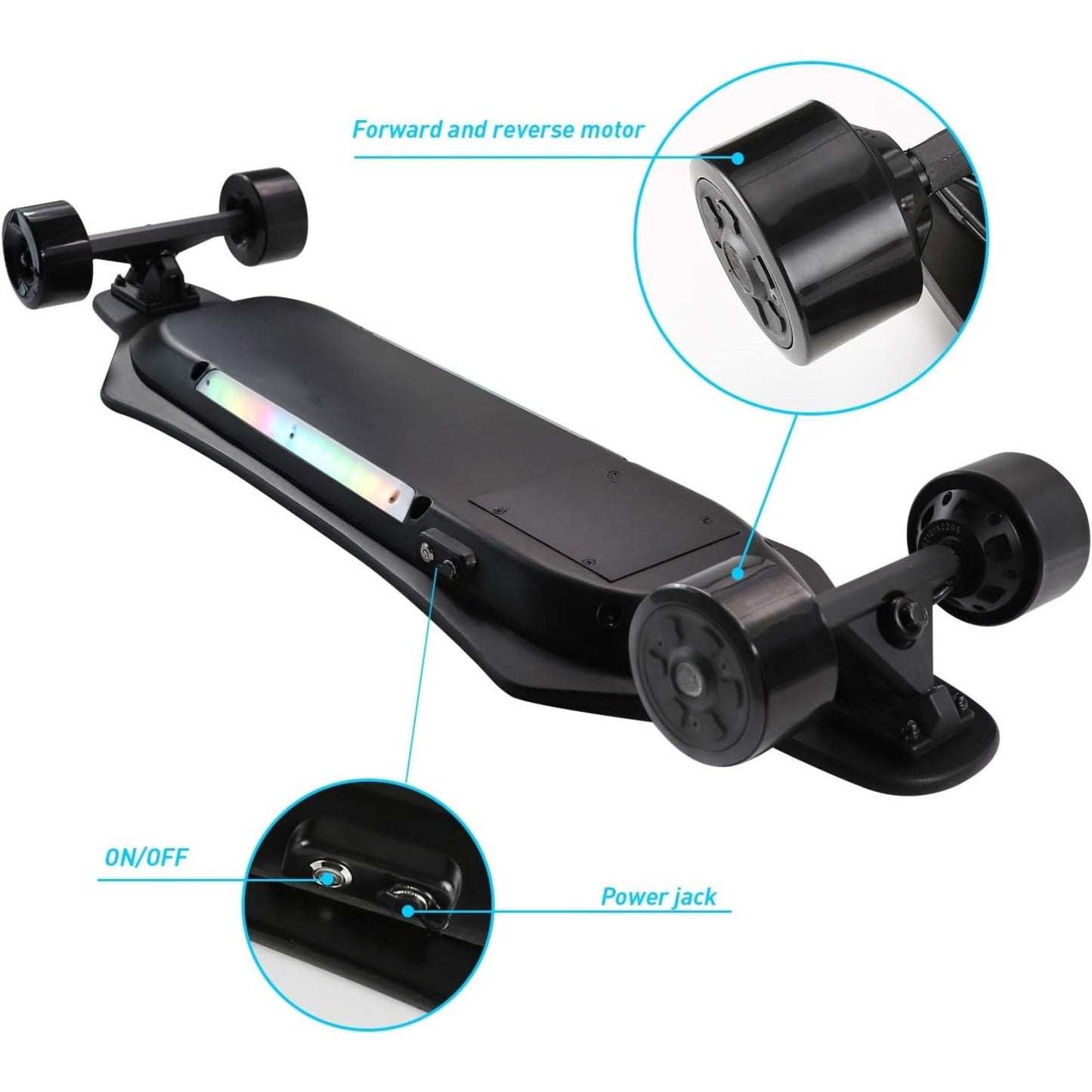 electric-skateboard-longboard-with-remote-900w-hub-motor-26-mph-speed-21-8-mile-range-330-lbs-load