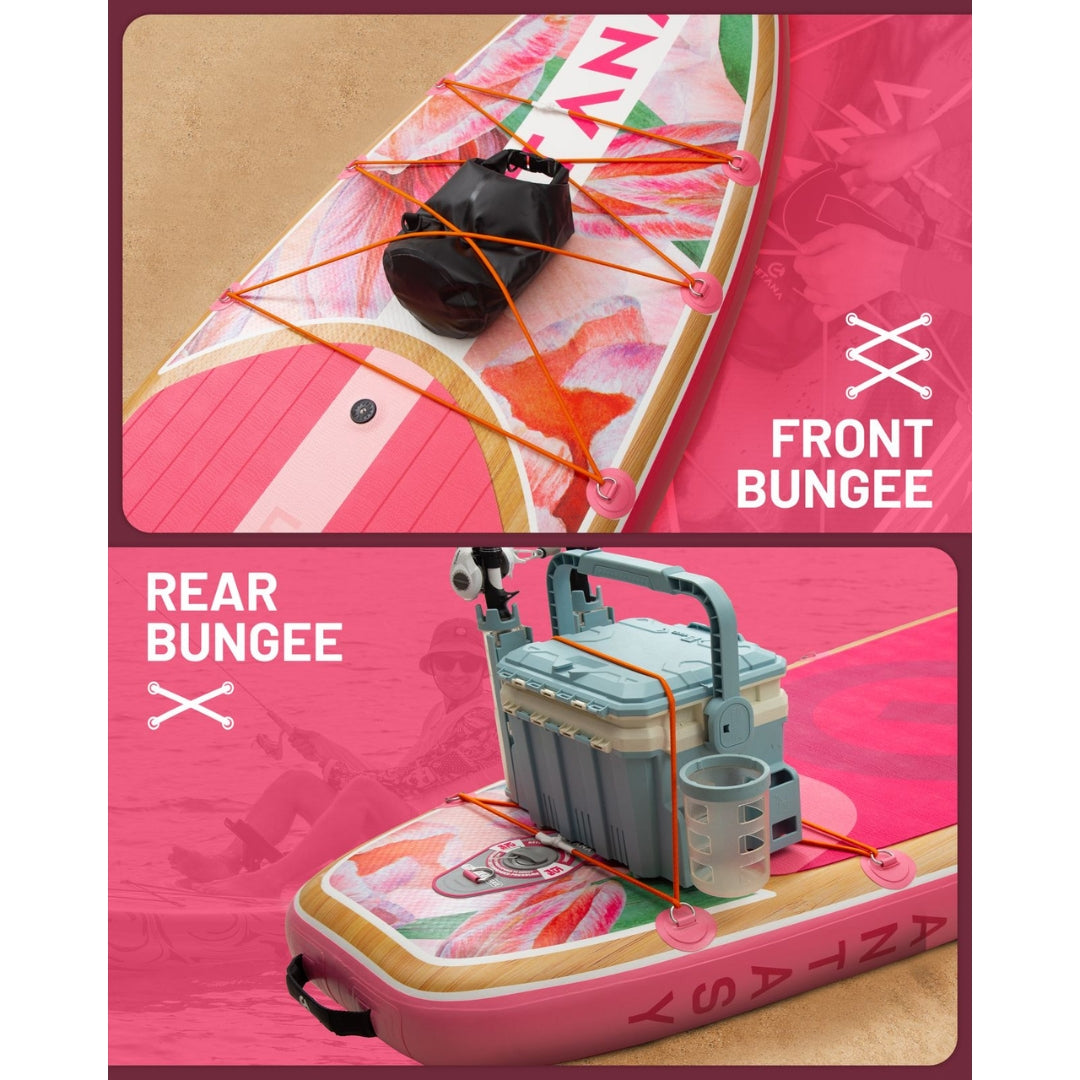 CETANA Fantasy Pink Inflatable SUP Board 11'6" | All Round Paddle Board with Accessories