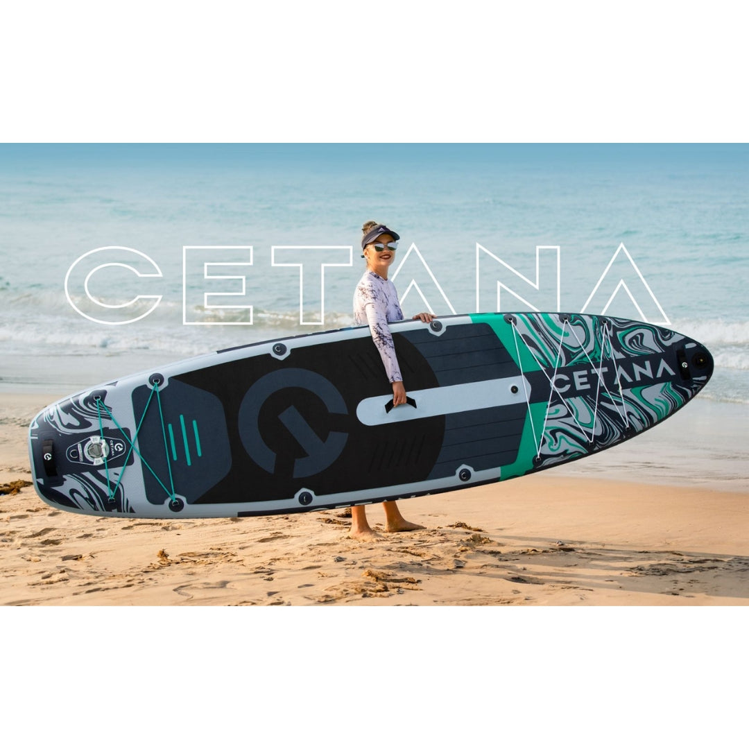 CETANA Hunterglide Grey Inflatable SUP Board 11'6" All Round Paddle Board with Accessories