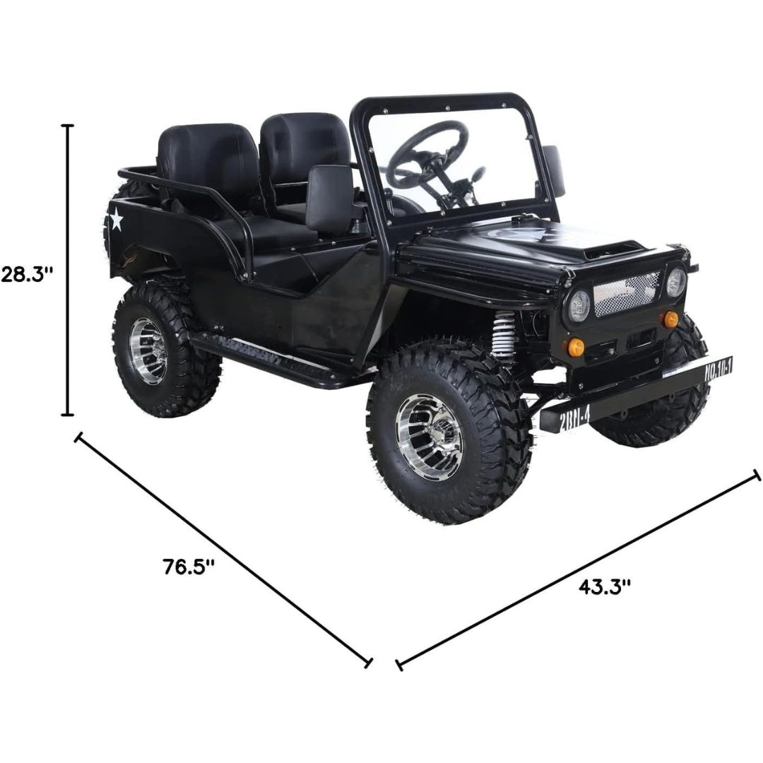 Ranger 125cc Go Kart with 3-Speed Semi-Automatic Transmission, Reverse & 18" Aluminum Wheels