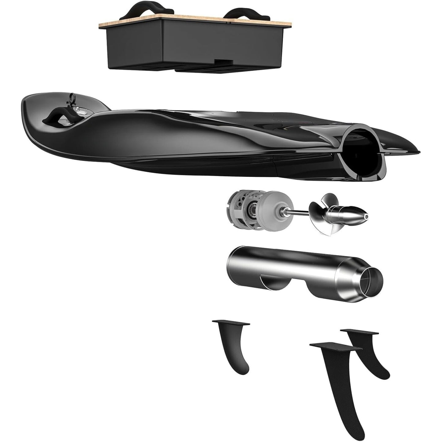 High-Speed Electric Surfboard 12/15KW | 65 KM/h | 50-80 Min Battery | Hybrid Fiber Water Jet Board