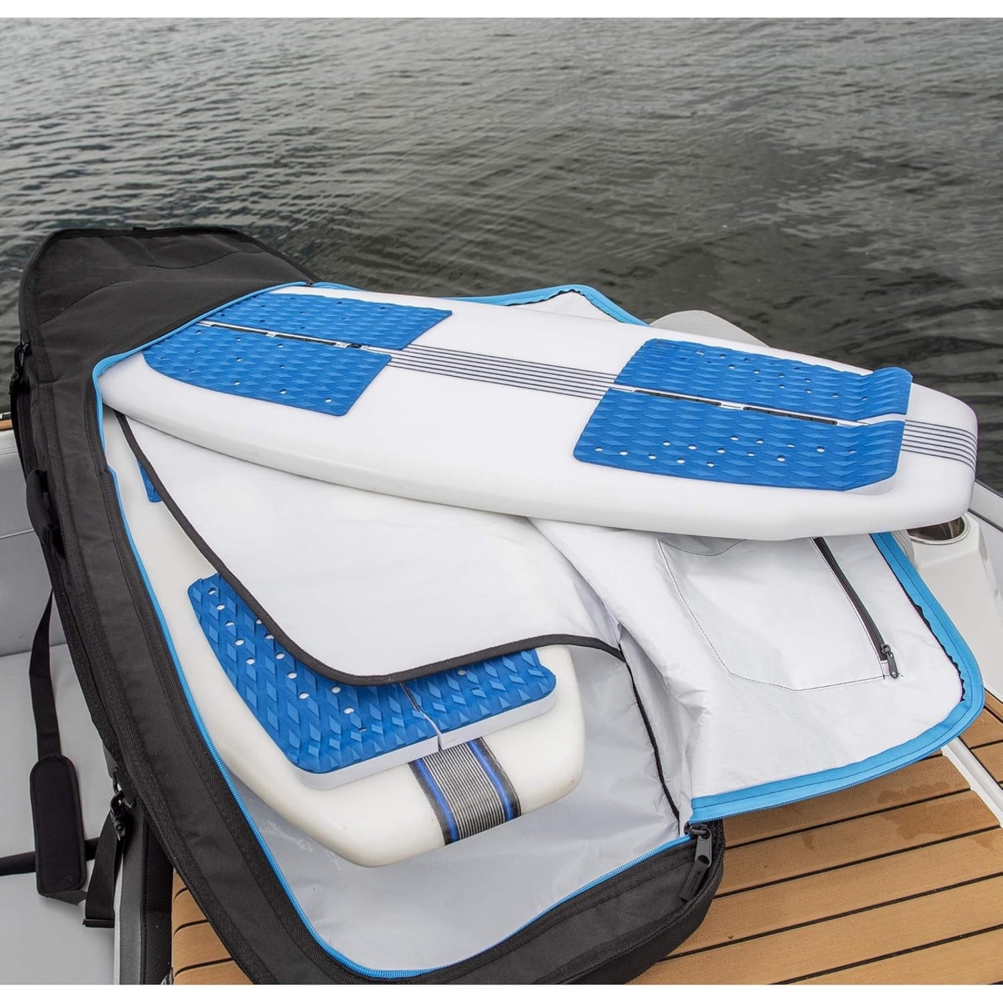 Huey Double Wakesurf Board Travel Bag 66" – Durable, Protective & Spacious Surfboard Carry Case
