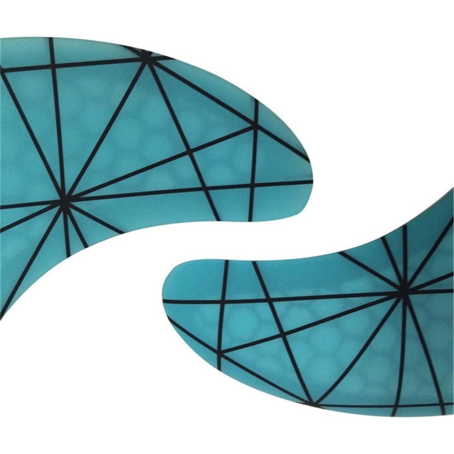 Fiberglass Reinforced Surfboard 3 Fins FCS2 G5/G7 | Honeycomb Thruster Fin Set for All Surfboards