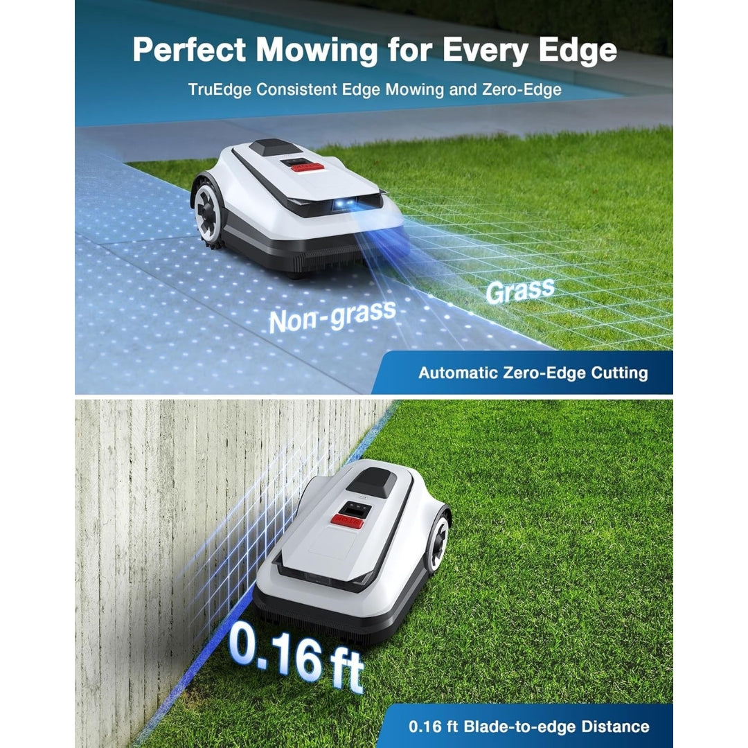 A2500 RTK Robot Lawn Mower with LiDAR RTK+Vision, Dual Blades, Edge Precision & 50% Slope Capability