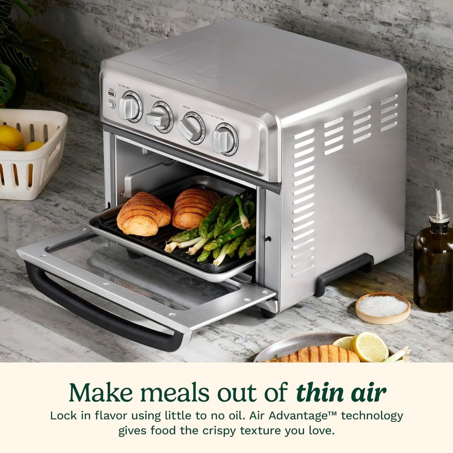 Air Fryer Toaster Oven with Grill, 1800W 8-in-1 Convection Oven, Bake, Broil & Warm TOA-70