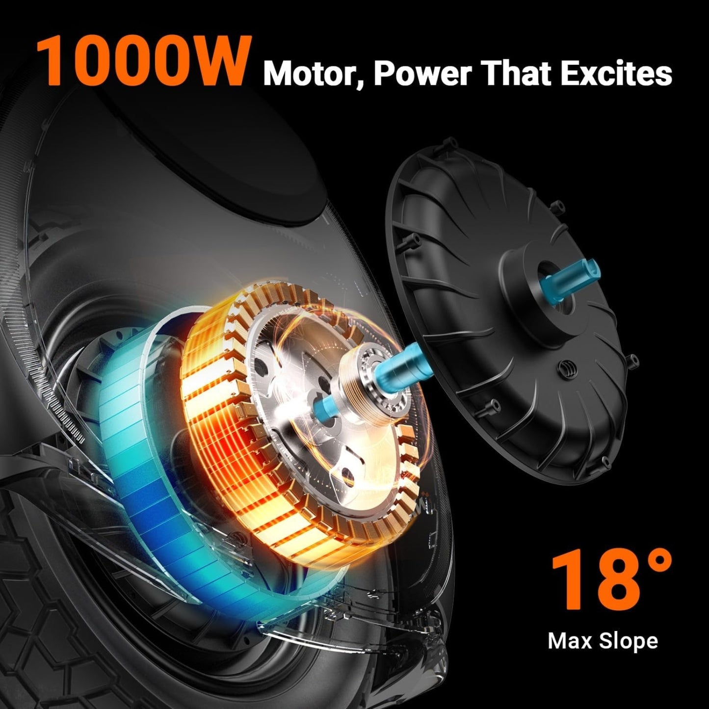 Electric Unicycle UL2272 Certified | 1000W Motor, 18.6mi Range, 27.6lbs Lightest EUC for Adults & Teens
