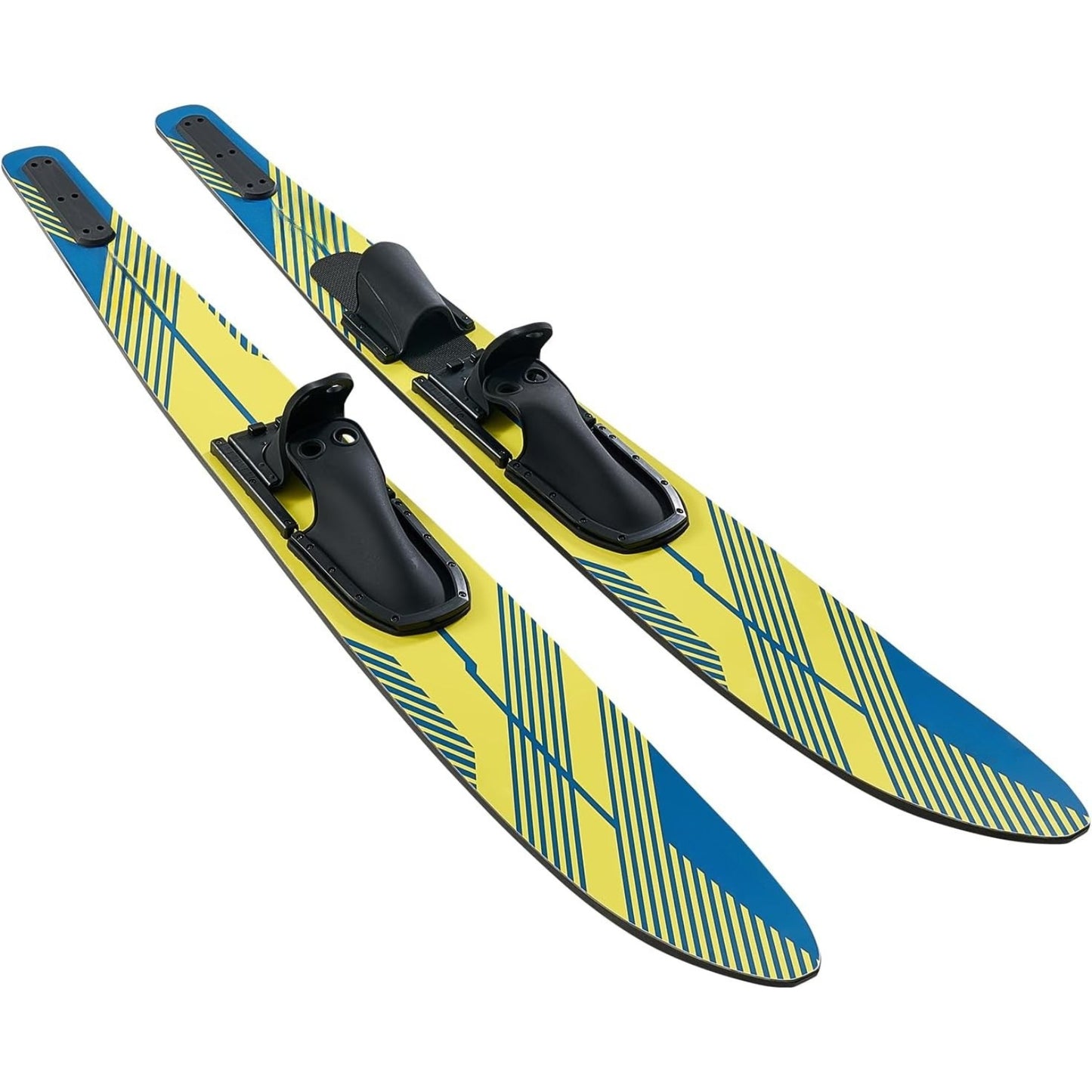 Adult Water Skis 67" with Adjustable Bindings & Padded Toe Plate – High-Gloss UV Coating, 300 lbs