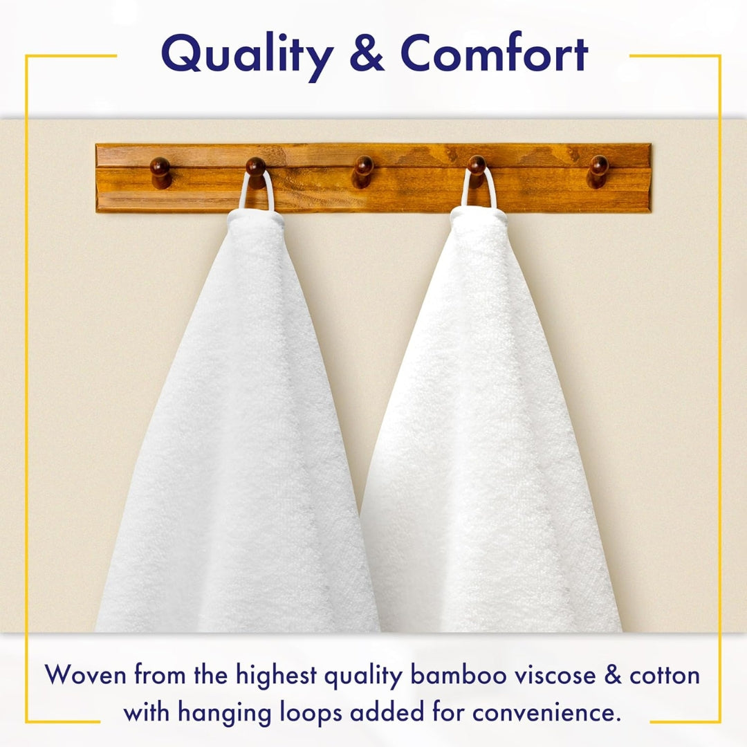 Ultra Soft Bamboo Viscose Bath Towels | 6-Piece Luxury 700 GSM Set – Super Absorbent & Quick Drying