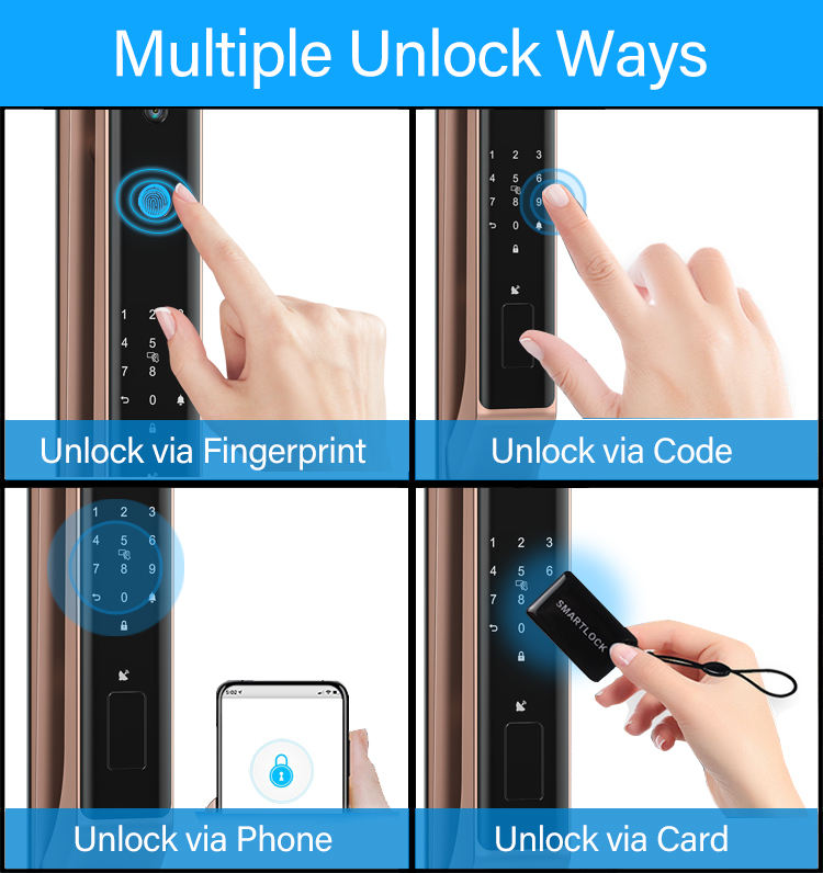 Tuya Smart Lock 3D Face Recognition, Fingerprint & WiFi App Control Next-Gen Home Security