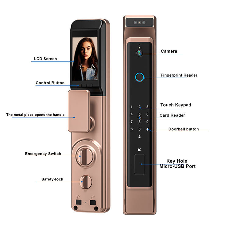 Tuya Smart Lock 3D Face Recognition, Fingerprint & WiFi App Control Next-Gen Home Security
