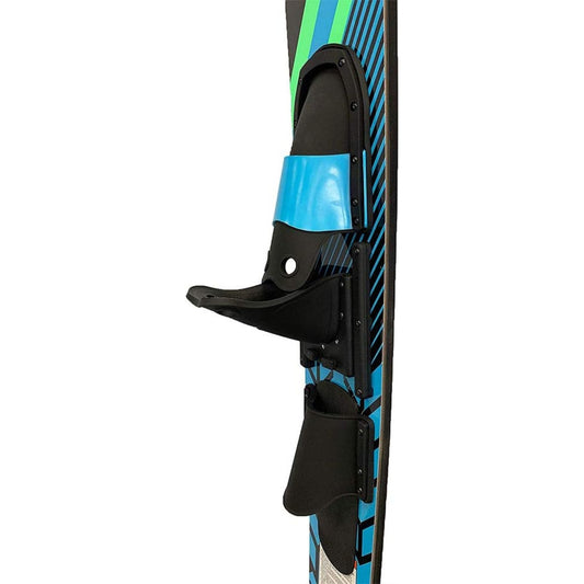 Combo Water Skis for Adults - Beginner-Friendly, Adjustable Black & Blue Pure Combo Skis