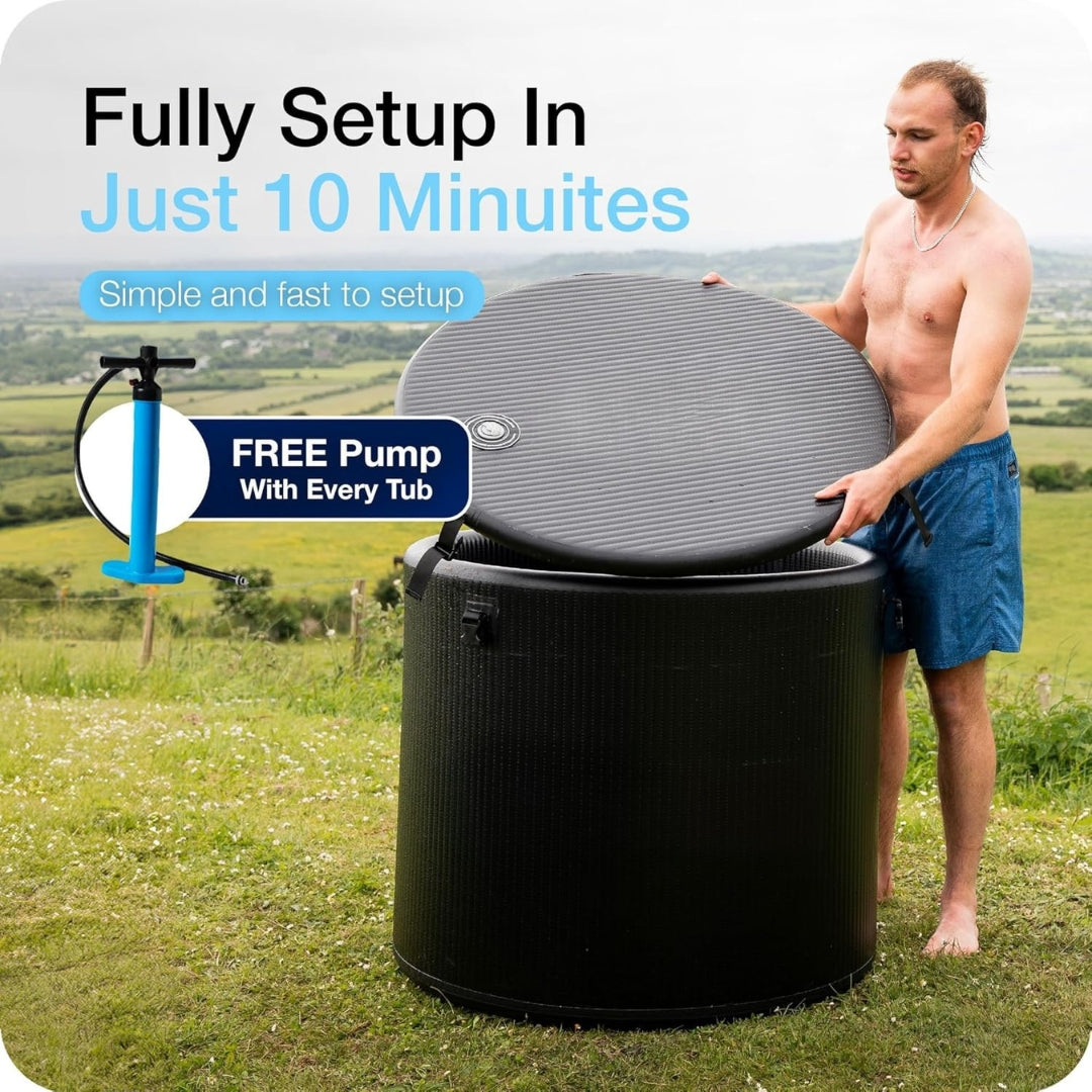 Portable Cold Plunge Tub – Compact, Insulated, Travel-Friendly Ice Bath for Home & Outdoor Use