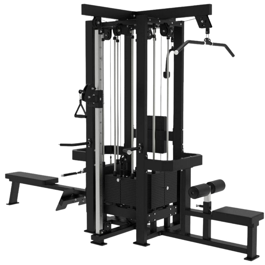 Wholesale Commercial 4 Station Multi Gym Cable Crossover & Smith Machine  Fitness Equipment