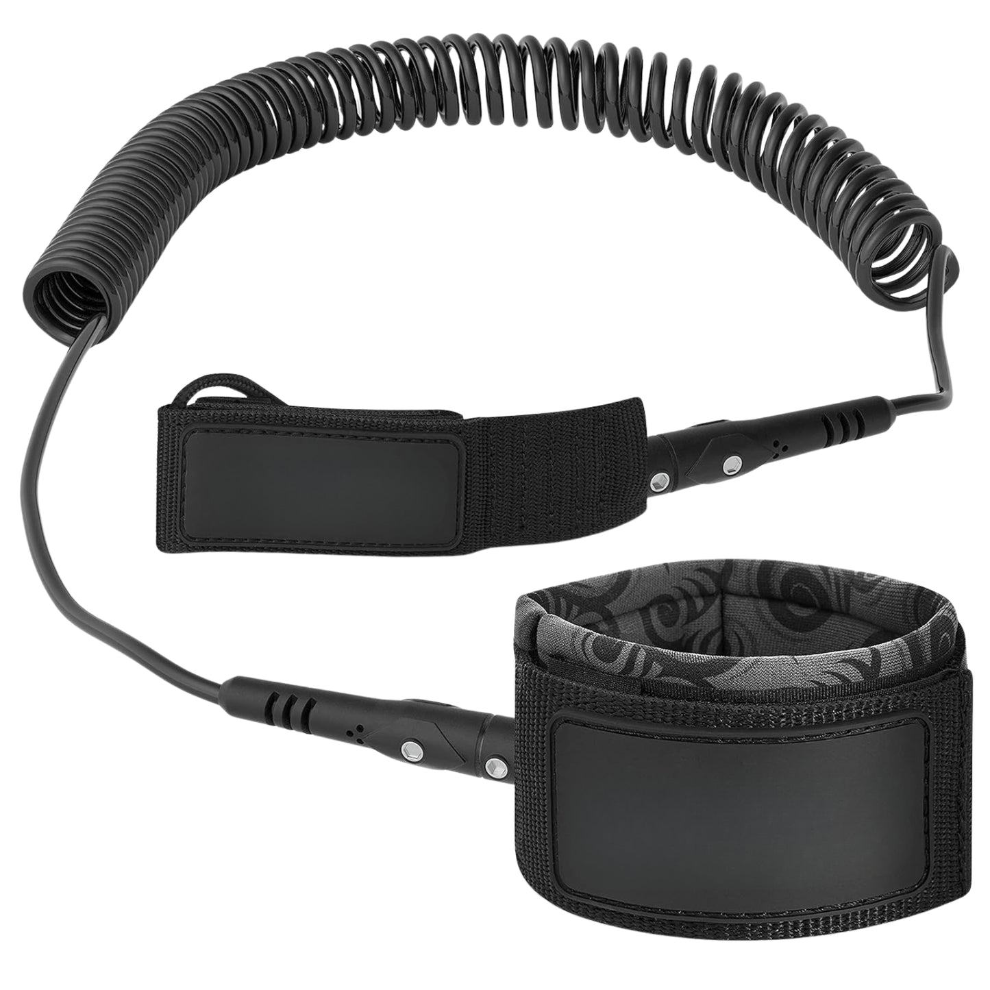 Premium 7.2mm Coiled SUP Leash with Quick Release & Waterproof Waist Bag – Paddleboard Accessory