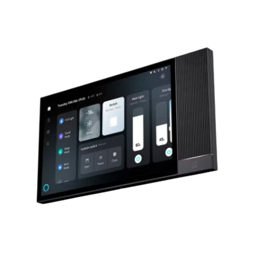 8-Inch Smart Home Control Panel with Alexa, ZigBee Gateway, IR Blaster & 2-Gang Wall Switch