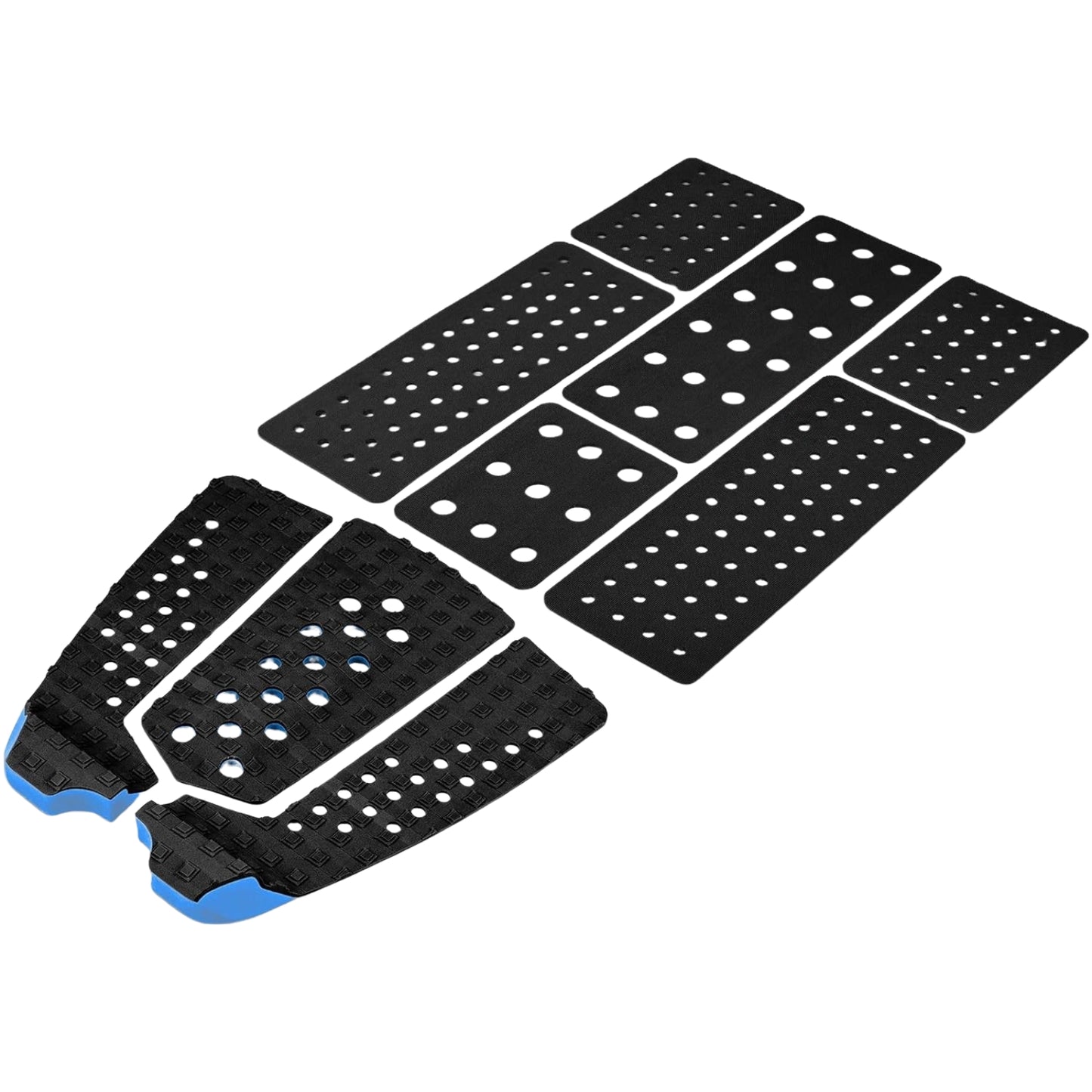 9 Piece Surf Deck Traction Pad with Tail Kicker – Premium EVA Foam for Surfboards & Skimboards