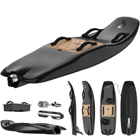 High-Speed Electric Surfboard 12/15KW | 65 KM/h | 50-80 Min Battery | Hybrid Fiber Water Jet Board