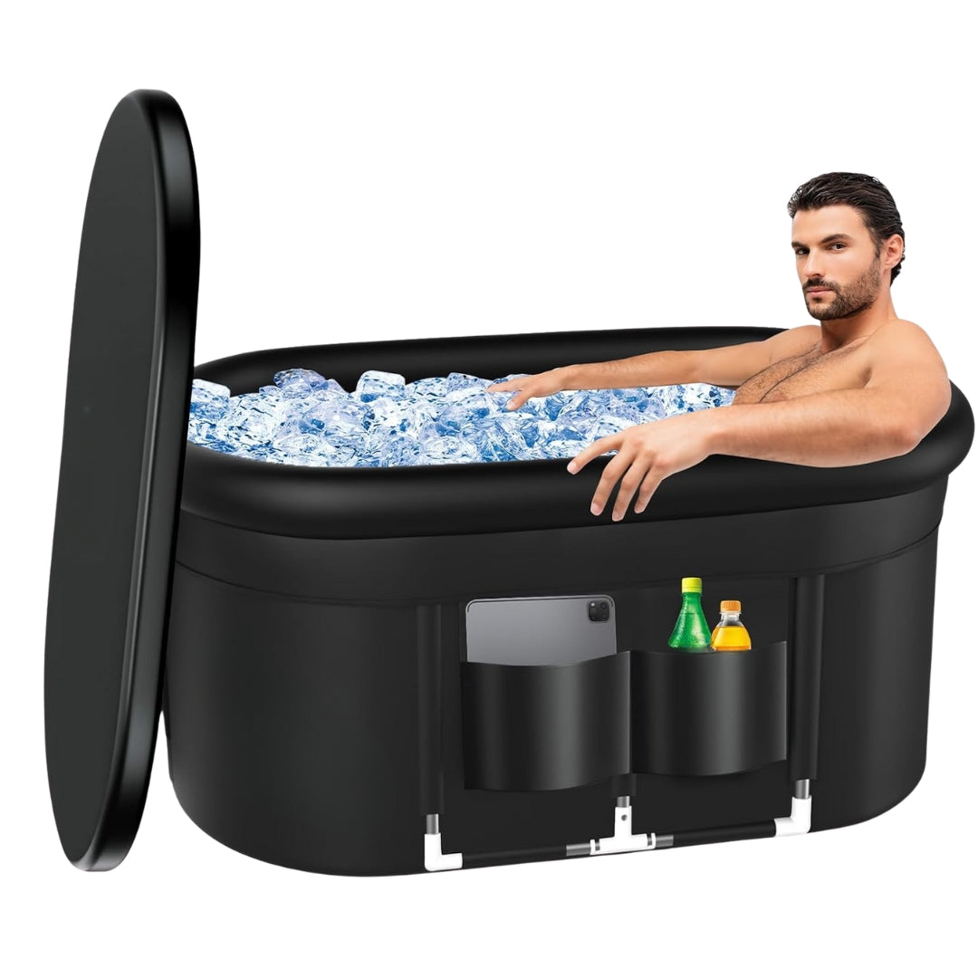 Ice Bath Tub for Adults XL 140 Gal Portable Cold Plunge Tub for Fitness, Athletes & Recovery Indoor & Outdoor Use