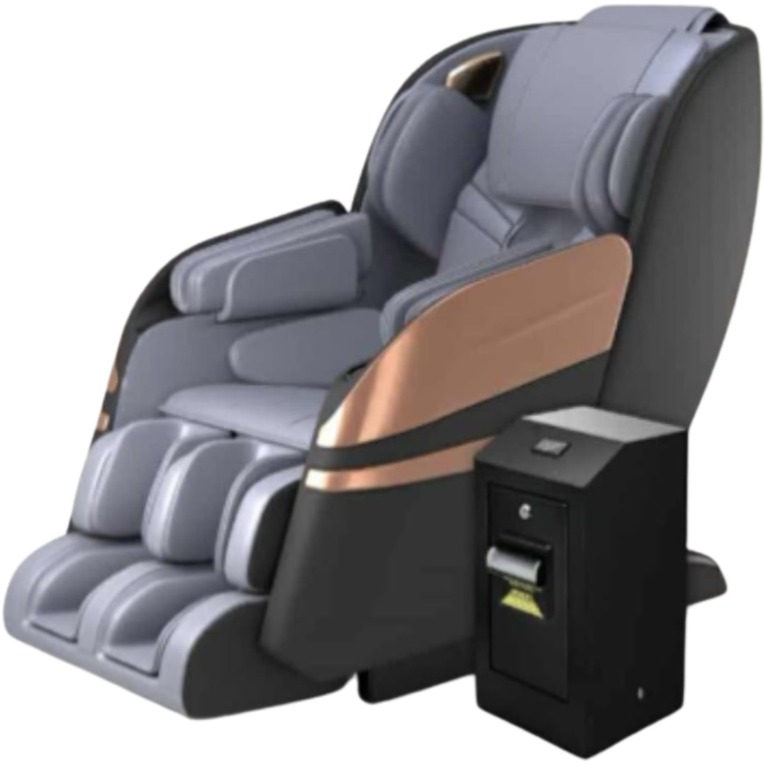 Serenity Royale Full-Body Massage Chair Zero Gravity, SL Track, Smart App Control, Cash & QR Payment