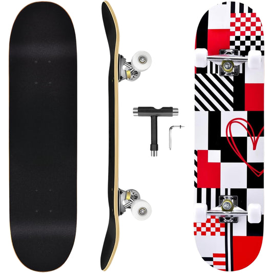 31-standard-skateboard-with-pro-trucks-7-layer-maple-double-kick-concave-t-tool-included