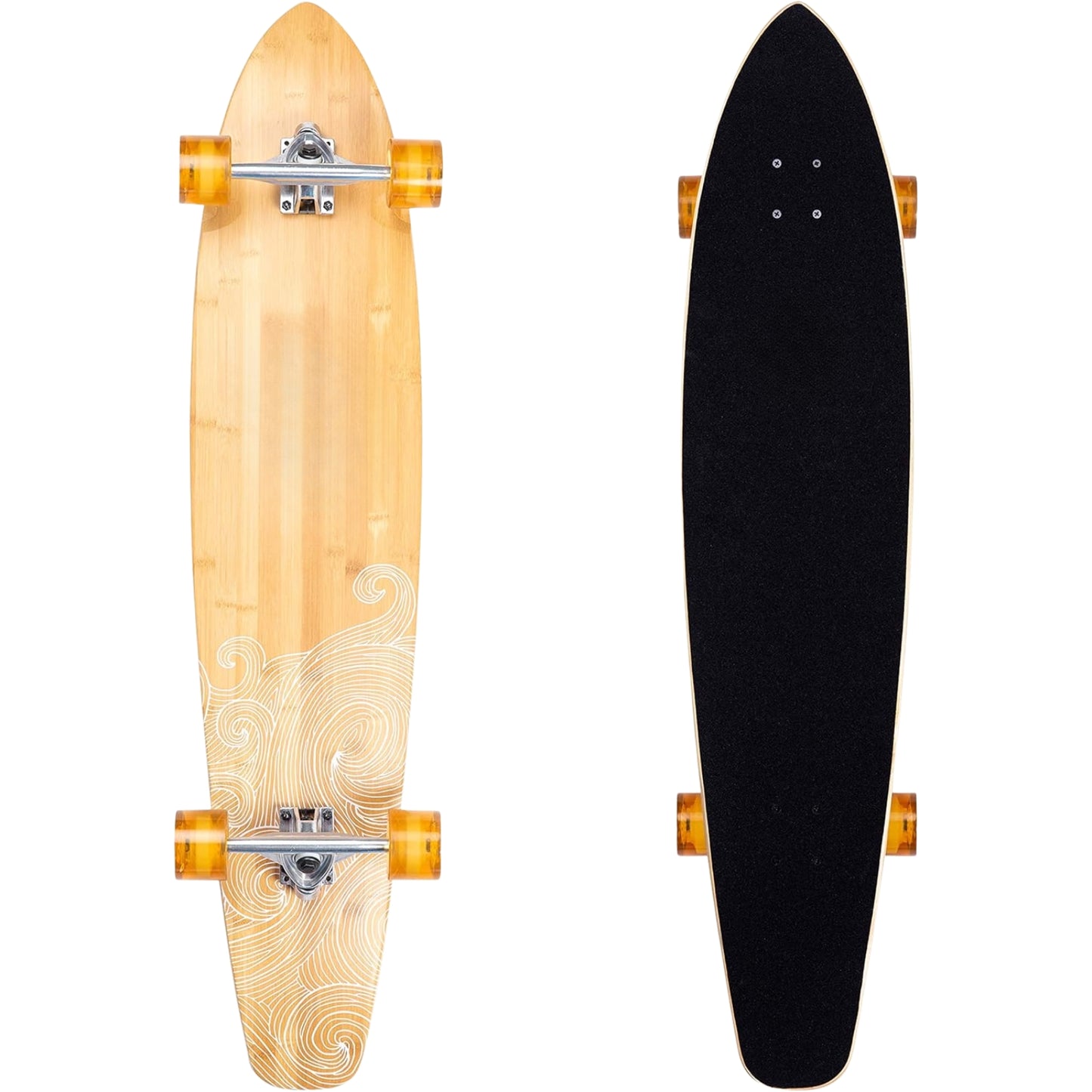 zed-cruiser-pintail-longboard-skateboard-44-bamboo-maple-deck-smooth-ride-carving-commuting