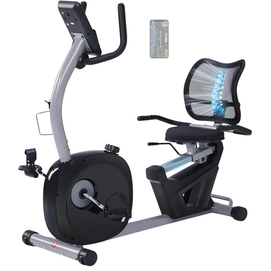 Recumbent Exercise Bike for Home – Ergonomic Comfort Seat, Smart App, 420LBS Capacity