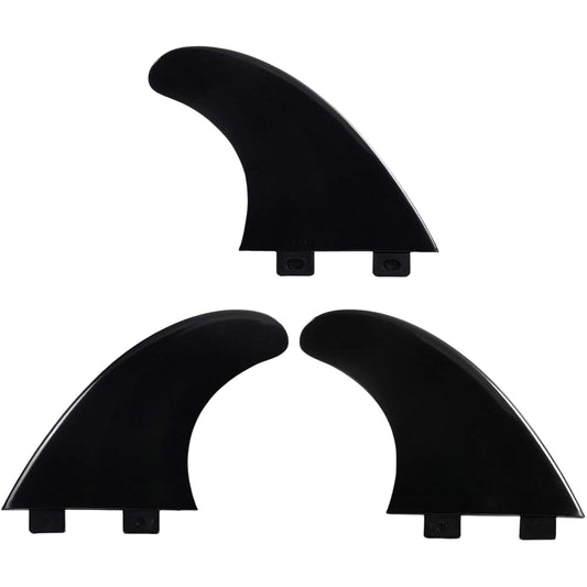 Surfboard Thruster Fins Set – 3 FCS/Future Base Fins with Screws, Wax Comb & Key – Durable Nylon