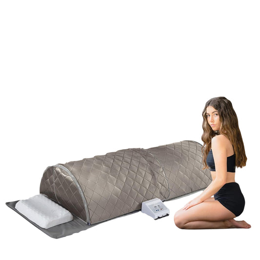 Personal Infrared Sauna Dome with 360° Coverage, Portable Full Body Carbon Fiber Home Spa