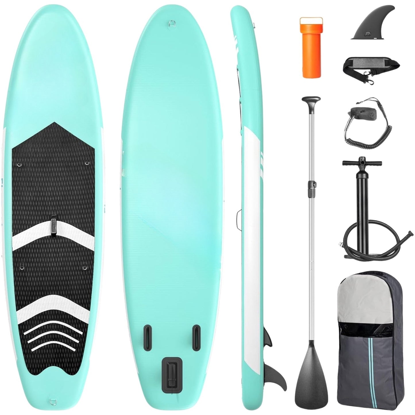 11' Premium Stand Up Paddle Board with SUP Accessories | Wide Yoga Board, Non-Slip Deck, Paddle & Pump