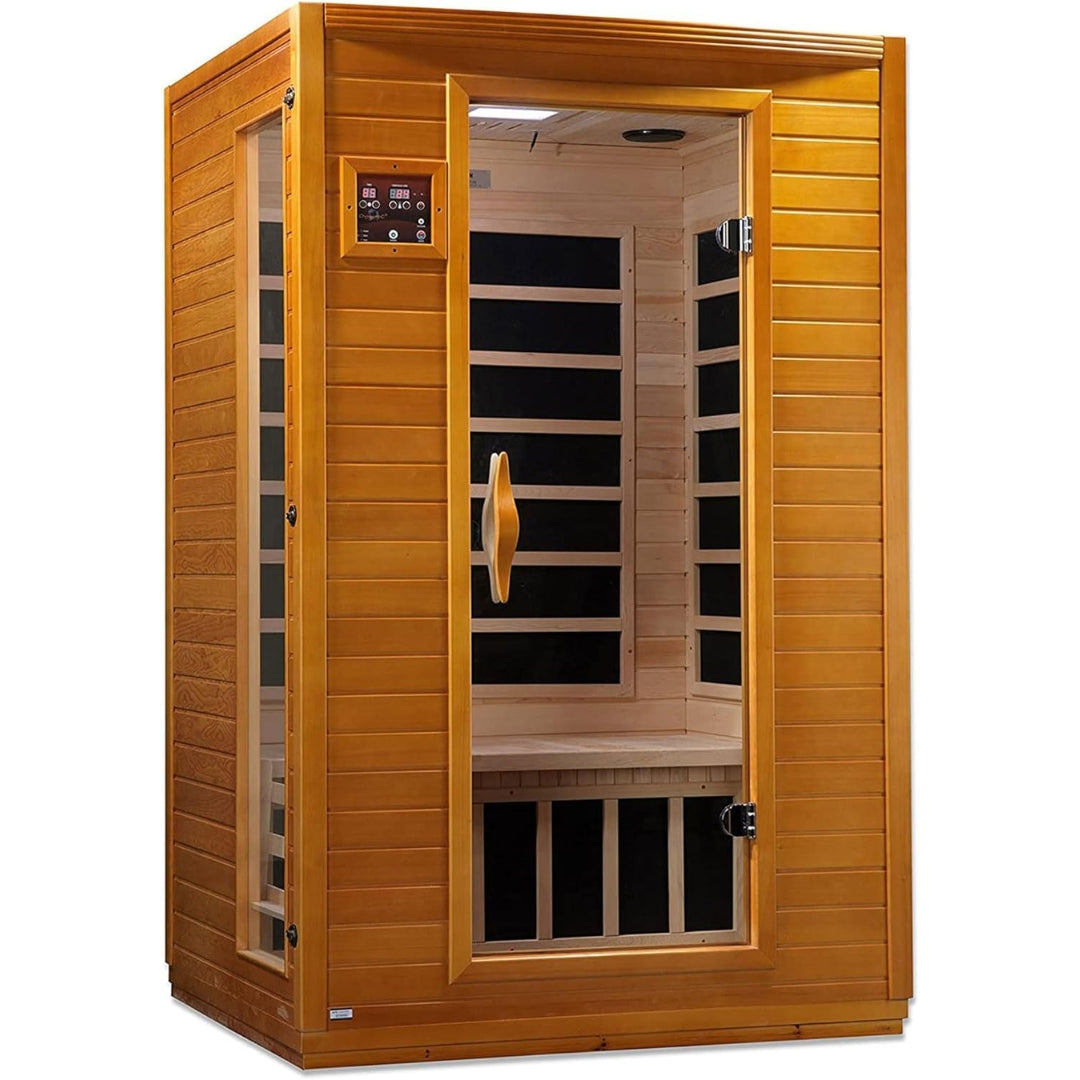 Saunas Andora 2-Person Low EMF FAR Infrared Sauna with Red Light Therapy & Bluetooth Speakers