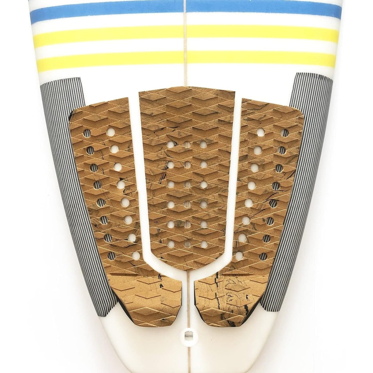 3 Piece Surfboard Traction Pad EVA Non-Slip Tail Pad – Fits All Boards, Multiple Colors