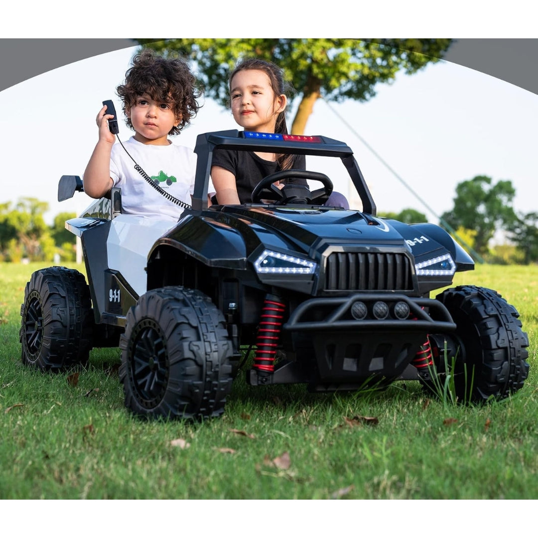 24V 2-Seater Kids Ride On Car Electric UTV, Off-Road Side by Side, Remote Control, Bluetooth & LED Lights