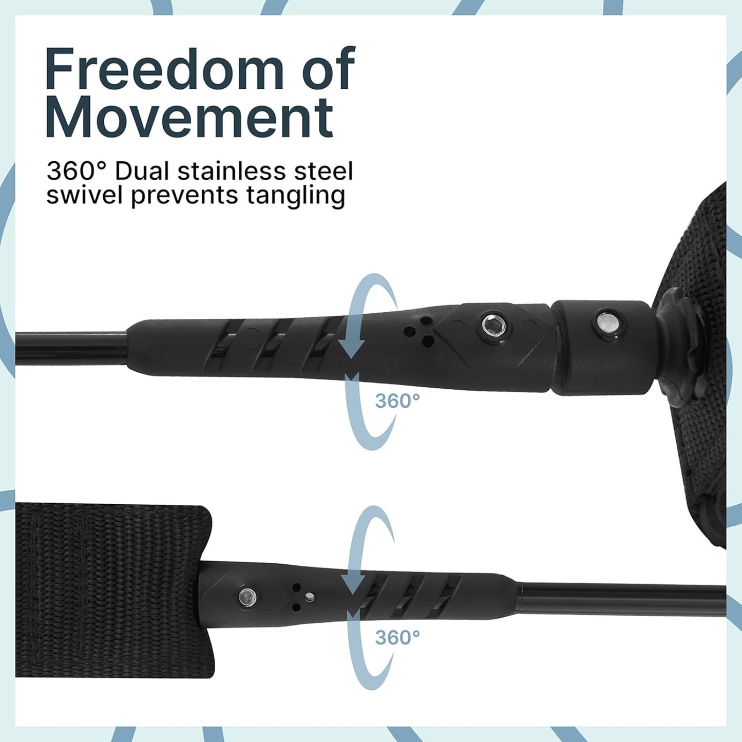 Premium 7.2mm Coiled SUP Leash with Quick Release & Waterproof Waist Bag – Paddleboard Accessory