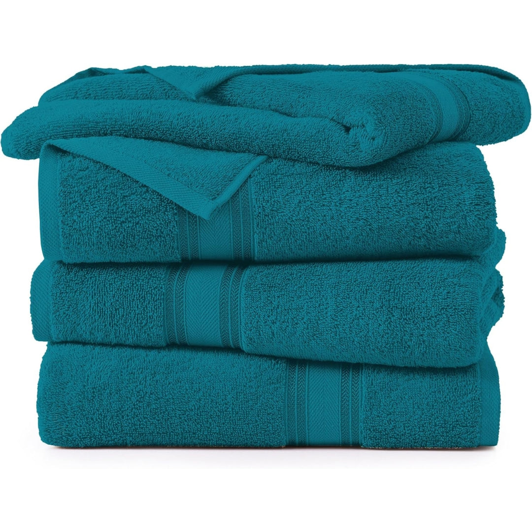 100% Cotton 4 Pack Bath Towels Set (28"x54") – Zero Twist, Quick Dry, Soft & Absorbent Luxury Towels