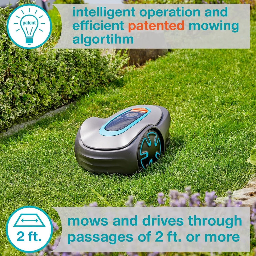 SILENO Minimo 15201-41 Robotic Lawn Mower | Automatic Bluetooth Control, Quiet, 2700 Sq Ft