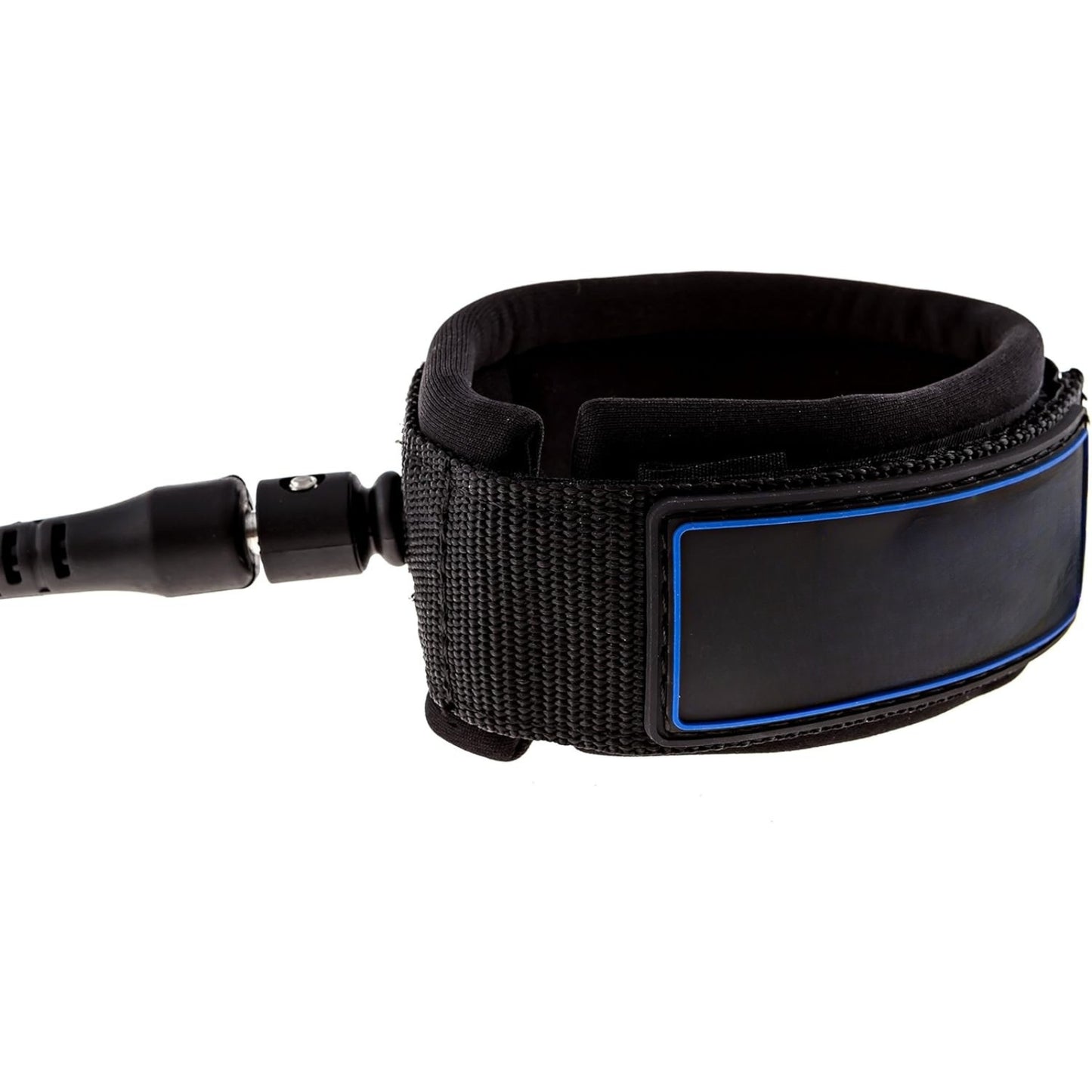 10ft Coiled SUP Paddleboard Leash – Durable Tangle-Free Surf Leash with Comfort Ankle Cuff