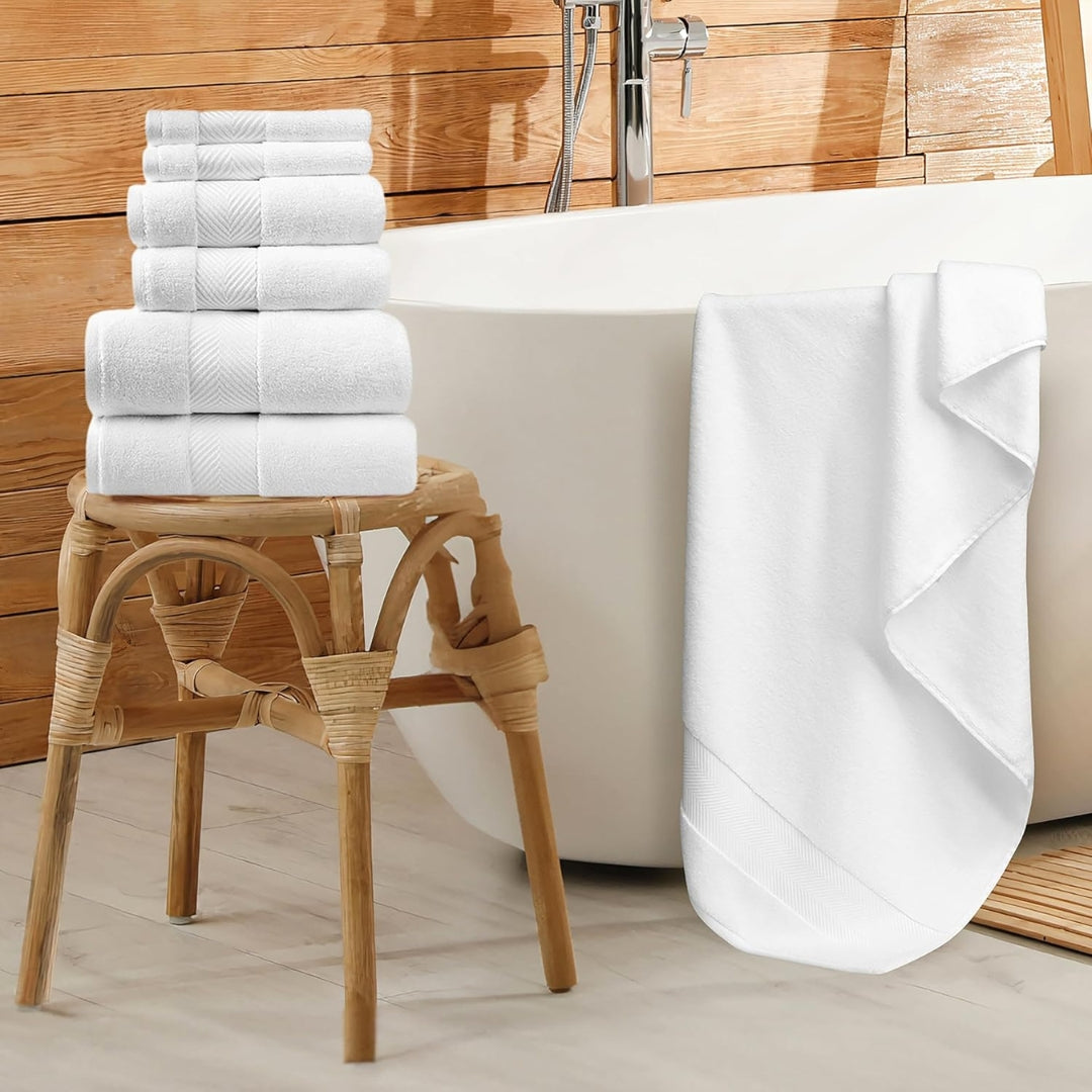 Ultra Soft Bamboo Viscose Bath Towels | 6-Piece Luxury 700 GSM Set – Super Absorbent & Quick Drying