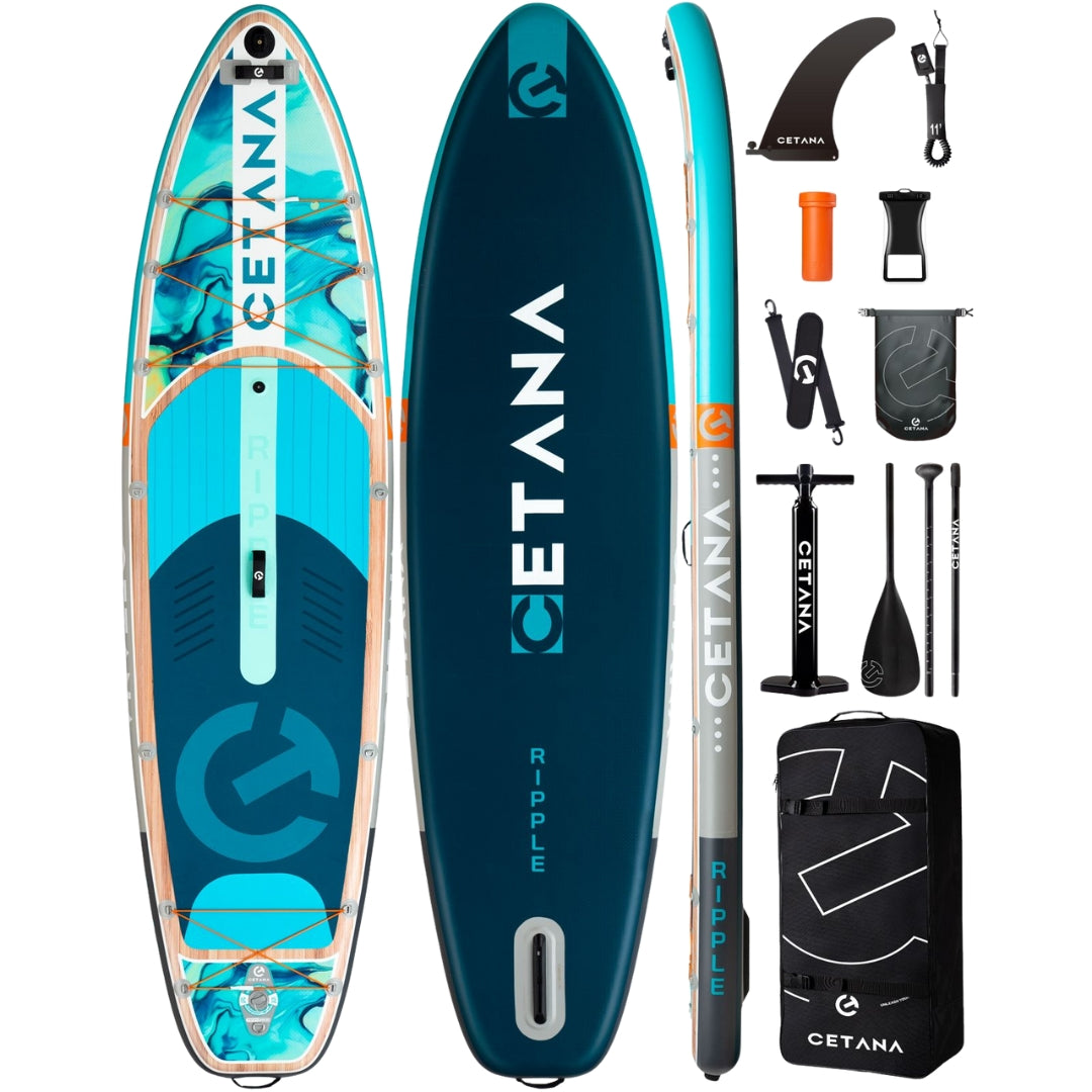 CETANA PIPPLE STD 11’6” Inflatable Stand Up Paddle Board SUP with Accessories – 450lbs Capacity
