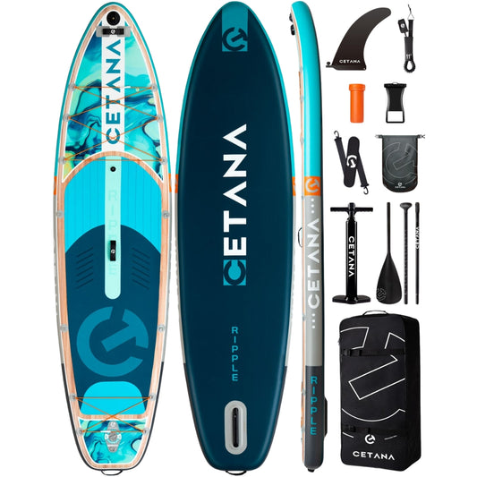 CETANA PIPPLE STD 11’6” Inflatable Stand Up Paddle Board SUP with Accessories – 450lbs Capacity